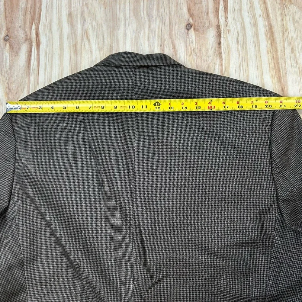 Lauren Ralph Lauren Blazer Mens 48R Brown Houndstooth Sport‎ Coat Jacket